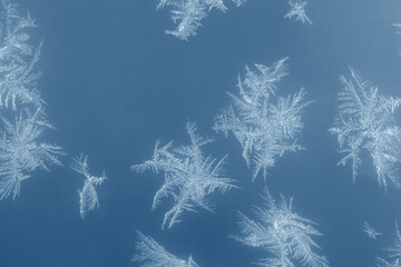 frosty pattern on glass