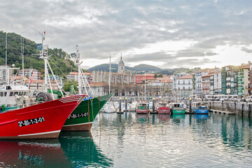 Lequeitio. Basque Country. Landscape of the port of Lequeitio