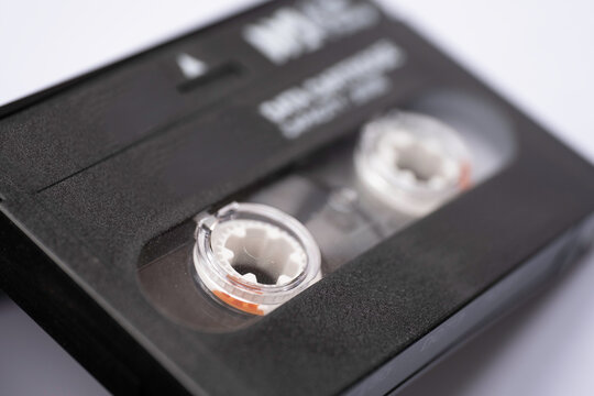 Black data cartridge on white background