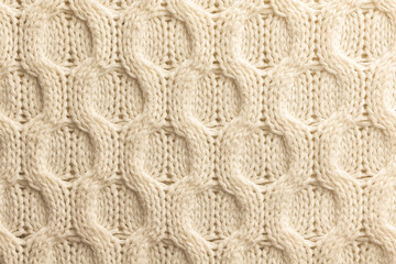 Texture background of knitted fabric sweaters, textile macro photo and background, cozy home pattern
