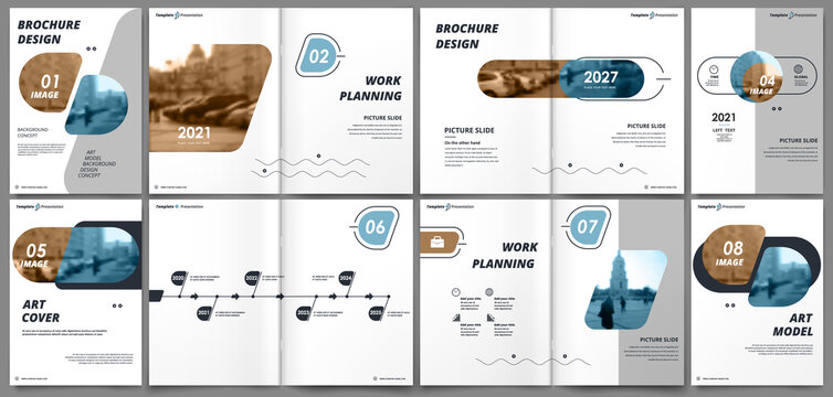 Abstract white a4 brochure cover design. Fancy info banner frame. Modern ad flyer text. Annual report binder. Title sheet model set. Fancy vector front page. City font blurb art. Blue line figure