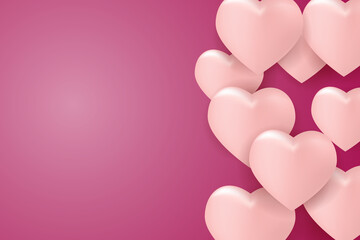 A background with a heart and a real composition for a trendy banner, poster or greeting card with space for text