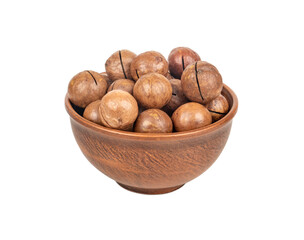 Macadamia nut in bowl