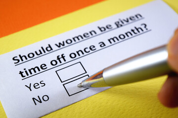 Obraz premium Questionnaire