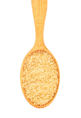 Brown sugar in spoon