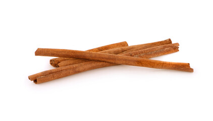 Cinnamon sticks, isolated on white background