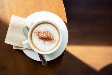 Cappuccino in the Cafe