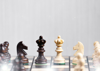 The Queen's Gambit, Two Queen's next to each other, Making Decision and Take a Strategy, Victory in a Chess Game, Hobby that Stimulates Brain Activity