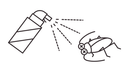  害虫駆除アイコン（ゴキブリ）