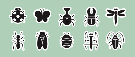  10アイコンセット（生き物／虫） © sakedon