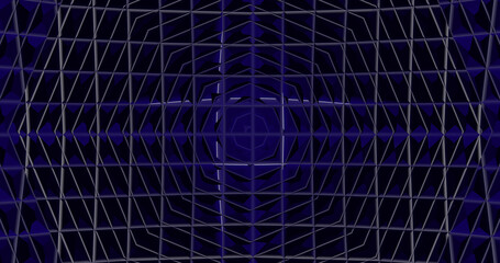 Render with a blue rough background of light stripes and dark triangles