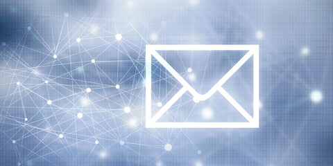2d illustration abstract envelope background 

