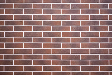 red brick wall background with copy space