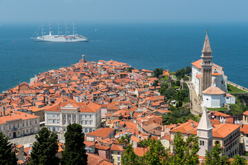 Old Piran town on the Adriatic sea © LukaszB