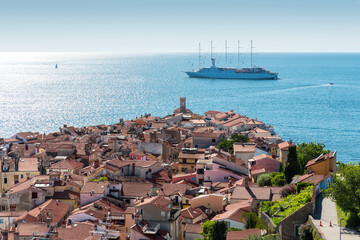 Old Piran town on the Adriatic sea