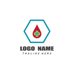 Cross medical Logo Template vector symbol nature