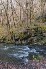 Voutezac (Corr&egrave;ze, France) - Vue hivernale de la Loyre