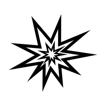 A comic style explosion