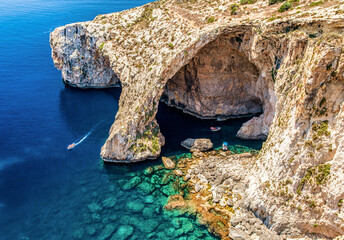 Blue Grotto in Malta - obrazy, fototapety, plakaty