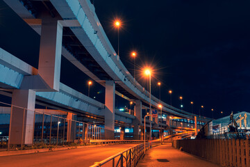 The national highway in night