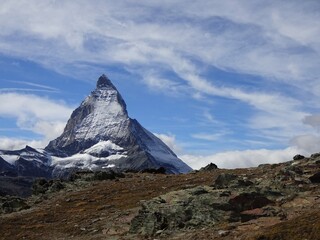 Matterhorn, Zermatt, Schweiz, Berg, Schnee, Gipfel, ber&uuml;hmt, Landschaft, Alpen, Gebirge, Herbst, Winter, Reise
