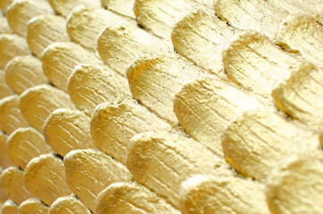 Chinese dragon skin golden texture, gold color concern Chinese New year and wealthy concept