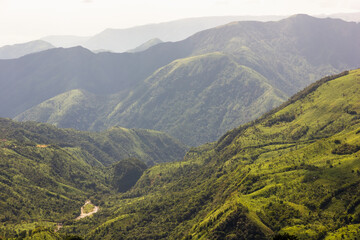 Lush green hills of Cherrapunji in Meghalaya