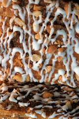 Wafer caramel cake with peanuts