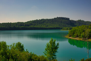The Sichar reservoir in Ribesalbes, Castellon