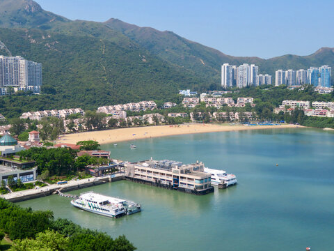 Panoramic view of Discovery Bay, Lantau Island, Hong Kong