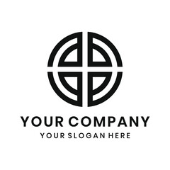 abstract circle logo design