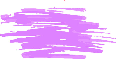 Pink hand drawn vector marker isolated on white background	