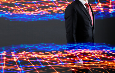 Digital transformation, Concept of digitization of business processes and modern technology.