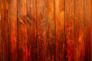Obraz premium Vintage brown wood background texture. Old painted wood wall