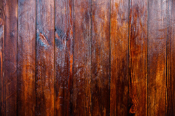 Fototapeta na wymiar Vintage brown wood background texture. Old painted wood wall