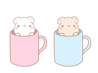 マグカップに入ってるクマ