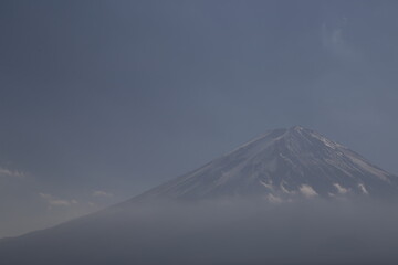 Beautiful scenary of Mt. Fuji view from Kawaguchiko lake Japan