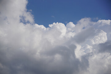 Fototapeta na wymiar 夏空と白い雲