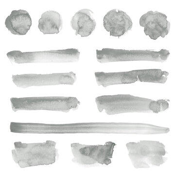 Grey Watercolor Stain Set