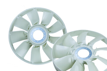 fan impeller car on an isolated white background