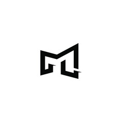 initial M logo design