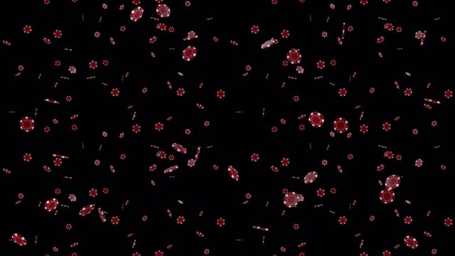 LOOP_TILE Game Chips A with alpha. This footage is loopable and tileable and can 
create an endless and seamless background. Perfect for game related content