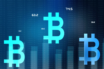 2d rendering bitcoin sign currency