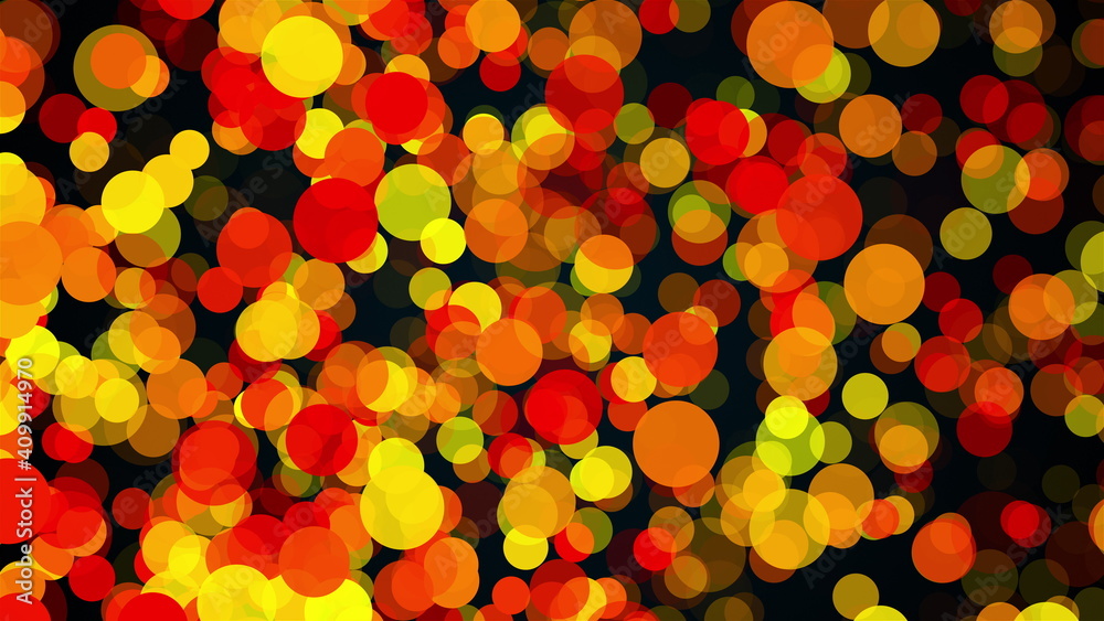 Poster abstract multicolored backdrop with many of big transparent circles. computer generated 3d render