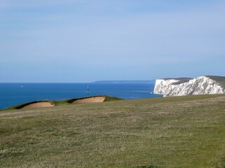 beautiful golf course on the cliff top