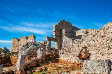 The ancient city of Lyrboton Kome, located in the Kepez on a hill in Varsak, discovered in 1910, an important olive oil production center in the region and had close ties to Perge, Antalya