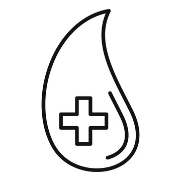 recommend clip art: Blood medical donation drop icon. Outline blood medical donation drop vector icon for web design isolated on white background