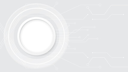 Geometric shape design vector concept sphere white background Decorative technology line background horizontal template for web banner advertising products Vector illustration.