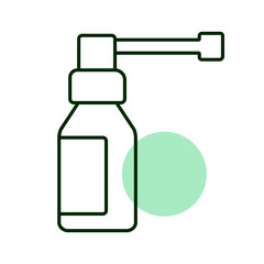 Medical spray vector icon. Medical sign