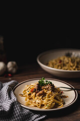 Fresh squid tagliatelle